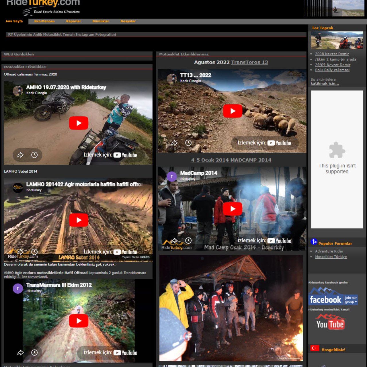 Konu 'eski rideturkey.com sitesine ne oldu'